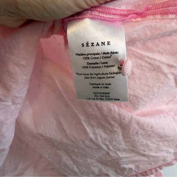 SEZANE Swiss dot lace collar blouse - Picture 4 of 6